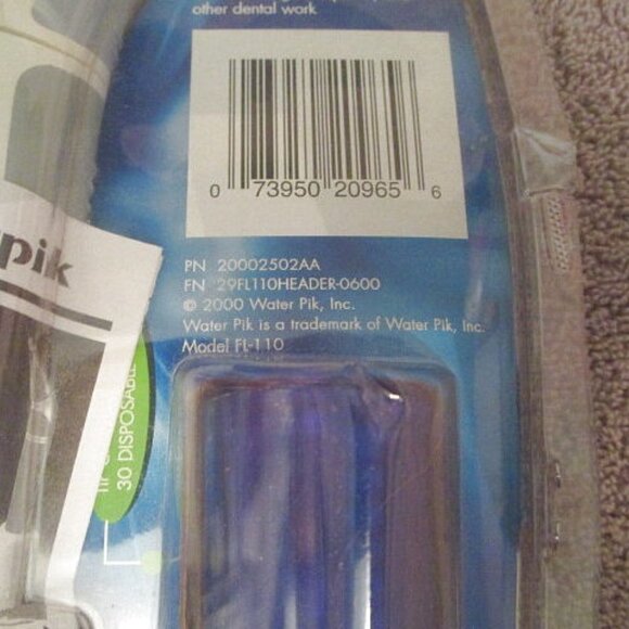 NEW Vtg WATERPIK Cordless WATER Oral FLOSSER Dental TIPS Teeth Cleaner FL-110 - Picture 6 of 9